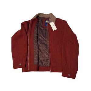 Jack & Jones Wool Workers Jacket Brandy Brown Size Medium MSRP 120